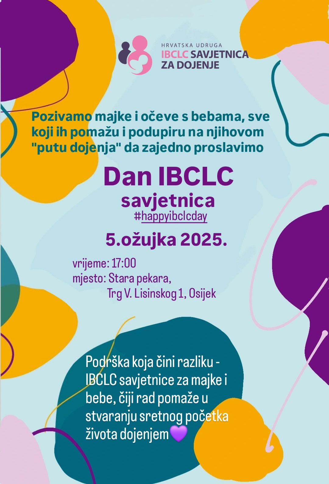 Participation of Student Council members in the celebration of IBCLC Breastfeeding Consultant Day